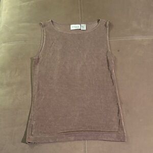Chico's Taupe Sleeveless Tank Top